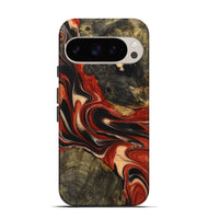 Pixel 9 Pro Wood+Resin Live Edge Phone Case - Everleigh (Red, 721165)