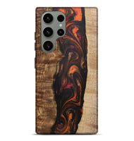 Galaxy S23 Ultra Wood+Resin Live Edge Phone Case - Alexis (Red, 721166)