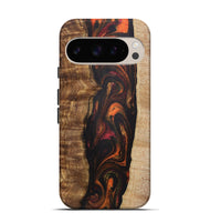 Pixel 9 Pro Wood+Resin Live Edge Phone Case - Alexis (Red, 721166)