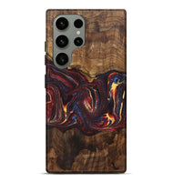 Galaxy S23 Ultra Wood+Resin Live Edge Phone Case - Daphne (Red, 721168)