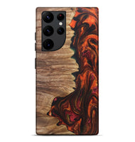 Galaxy S22 Ultra Wood+Resin Live Edge Phone Case - Madelyn (Red, 721169)