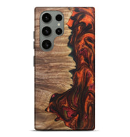 Galaxy S23 Ultra Wood+Resin Live Edge Phone Case - Madelyn (Red, 721169)