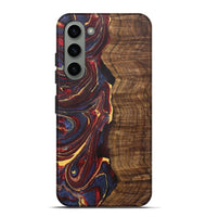 Galaxy S23 Plus Wood+Resin Live Edge Phone Case - Kingston (Red, 721170)