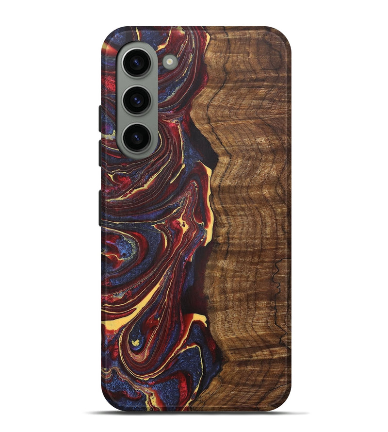 Galaxy S23 Plus Wood+Resin Live Edge Phone Case - Kingston (Red, 721170)