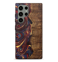 Galaxy S23 Ultra Wood+Resin Live Edge Phone Case - Kingston (Red, 721170)