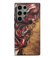 Galaxy S23 Ultra Wood+Resin Live Edge Phone Case - Ezra (Red, 721171)