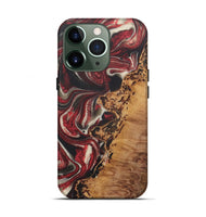 iPhone 13 Pro Wood+Resin Live Edge Phone Case - Ezra (Red, 721171)