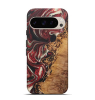 Pixel 9 Pro Wood+Resin Live Edge Phone Case - Ezra (Red, 721171)