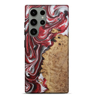 Galaxy S23 Ultra Wood+Resin Live Edge Phone Case - Brent (Red, 721172)