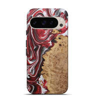 Pixel 9 Pro Wood+Resin Live Edge Phone Case - Brent (Red, 721172)