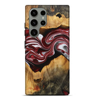 Galaxy S23 Ultra Wood+Resin Live Edge Phone Case - Iesha (Red, 721173)