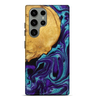 Galaxy S23 Ultra Wood+Resin Live Edge Phone Case - Bryan (Purple, 721174)