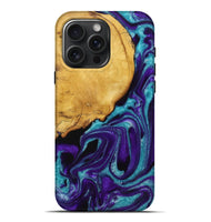 iPhone 16 Pro Max Wood+Resin Live Edge Phone Case - Bryan (Purple, 721174)