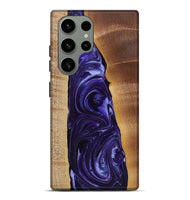 Galaxy S23 Ultra Wood+Resin Live Edge Phone Case - Dominique (Purple, 721178)