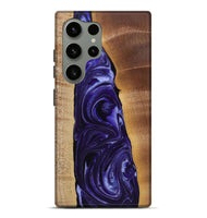 Galaxy S24 Ultra Wood+Resin Live Edge Phone Case - Dominique (Purple, 721178)