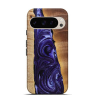 Pixel 9 Pro Wood+Resin Live Edge Phone Case - Dominique (Purple, 721178)