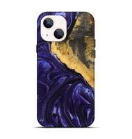 iPhone 14 Wood+Resin Live Edge Phone Case - Atlas (Purple, 721180)