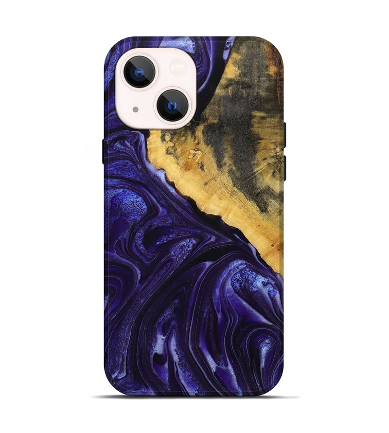 iPhone 14 Wood+Resin Live Edge Phone Case - Atlas (Purple, 721180)