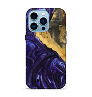 iPhone 14 Pro Wood+Resin Live Edge Phone Case - Atlas (Purple, 721180)