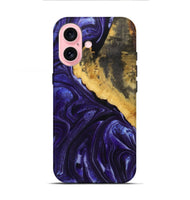 iPhone 16 Wood+Resin Live Edge Phone Case - Atlas (Purple, 721180)