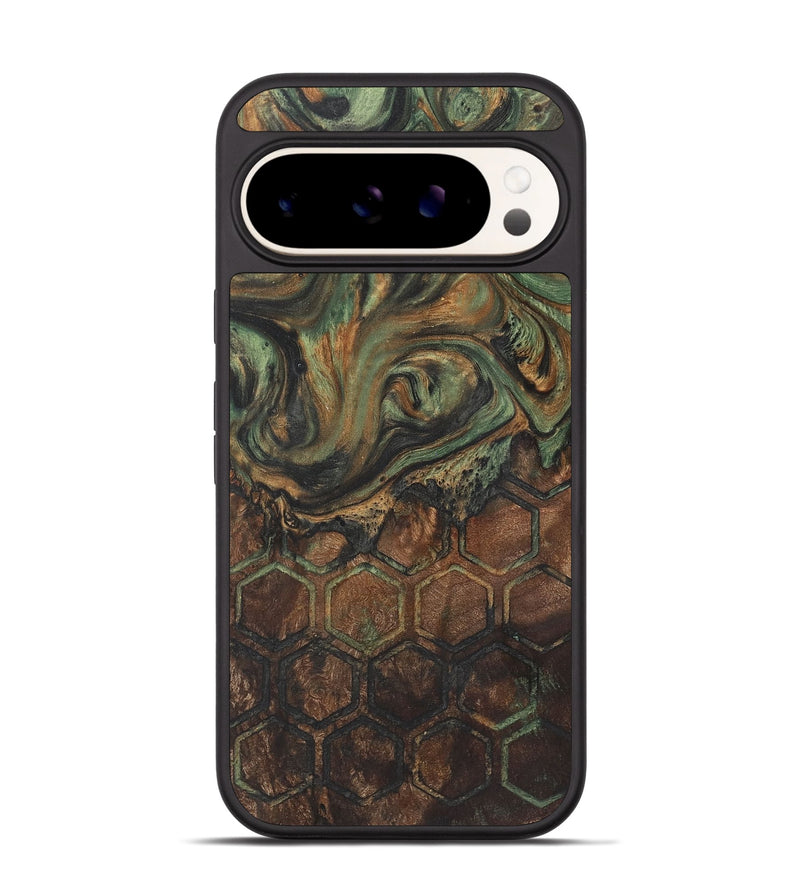 Pixel 9 Pro Wood+Resin Phone Case - Marcella (Pattern, 721205)