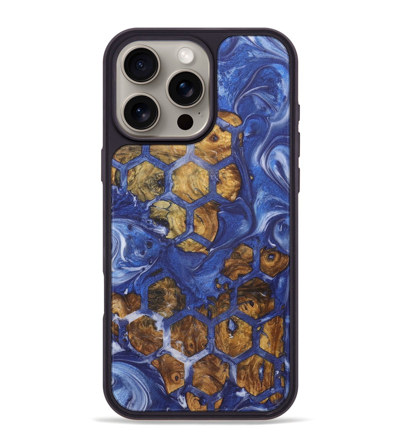 iPhone 16 Pro Max Wood+Resin Phone Case - Marcella (Pattern, 721207)