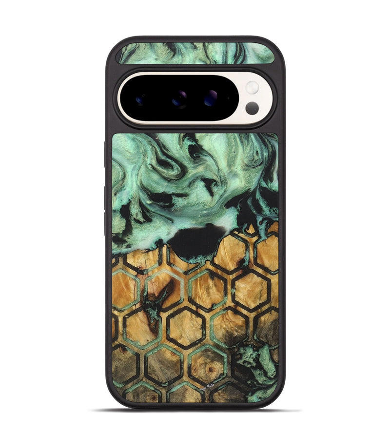 Pixel 9 Pro Wood+Resin Phone Case - Serena (Pattern, 721216)