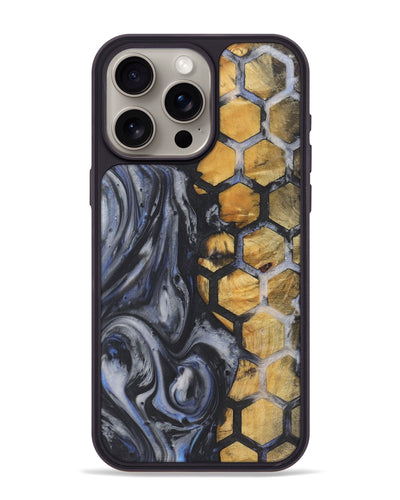 iPhone 15 Pro Max Wood+Resin Phone Case - Chelsey (Pattern, 721218)