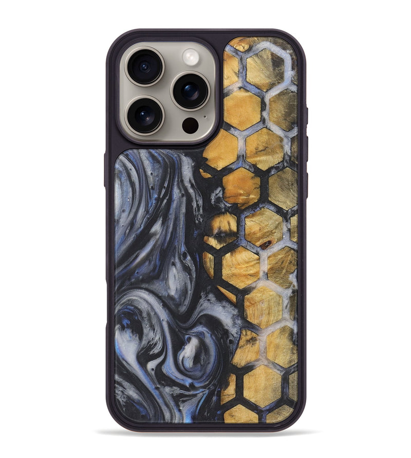 iPhone 16 Pro Max Wood+Resin Phone Case - Chelsey (Pattern, 721218)