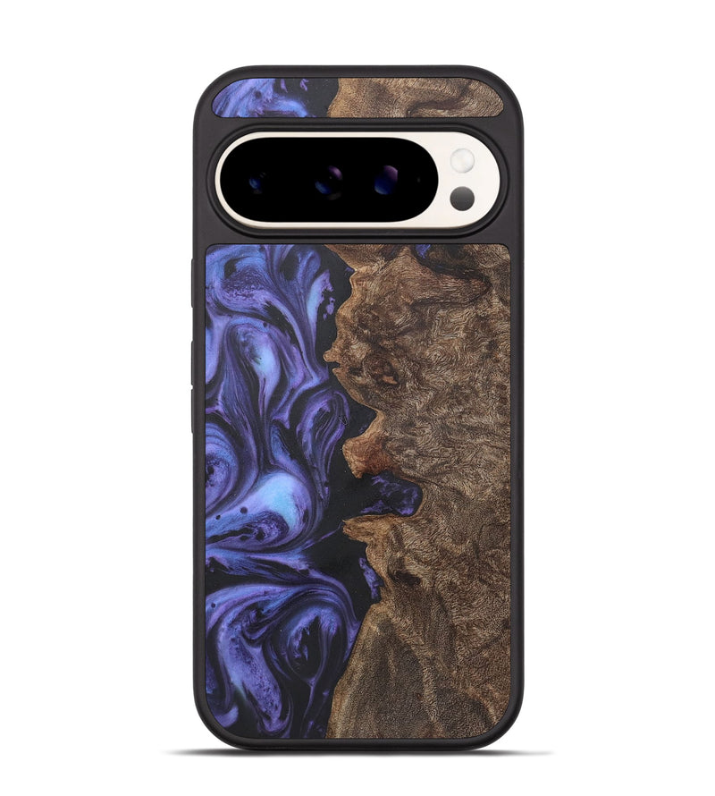 Pixel 9 Wood+Resin Phone Case - Nathan (Purple, 721228)