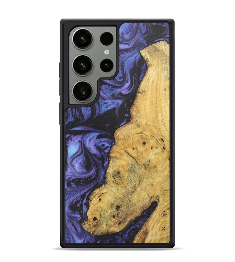 Galaxy S24 Ultra Wood+Resin Phone Case - Ross (Purple, 721231)