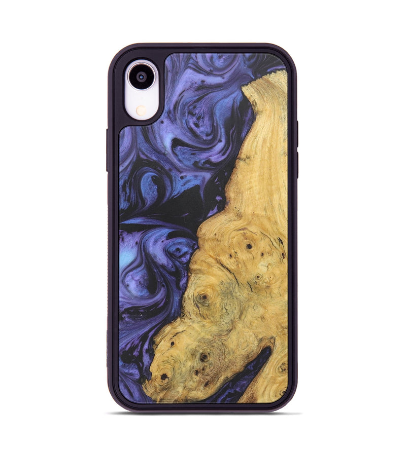 iPhone Xr Wood+Resin Phone Case - Ross (Purple, 721231)