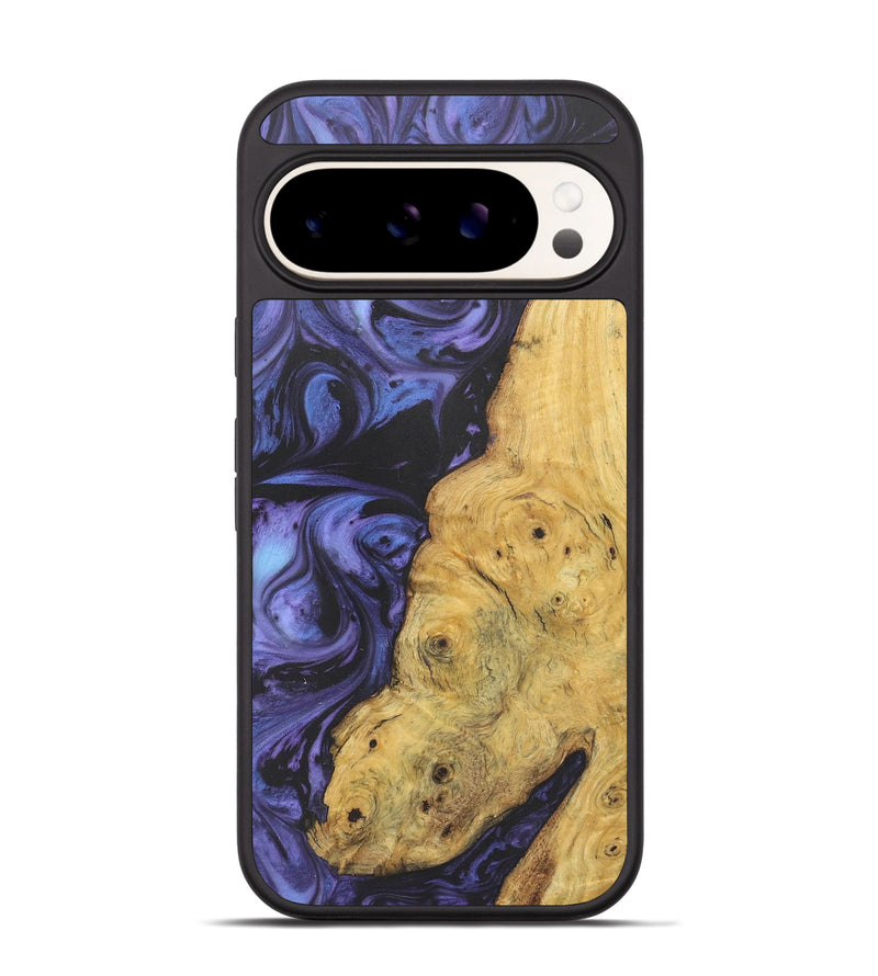 Pixel 9 Wood+Resin Phone Case - Ross (Purple, 721231)