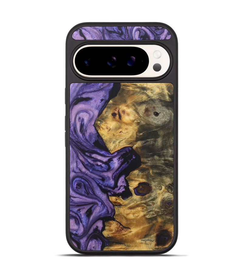 Pixel 9 Wood+Resin Phone Case - Karl (Purple, 721234)