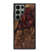 Galaxy S23 Ultra Wood+Resin Phone Case - Nathan (Red, 721287)