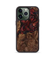 iPhone 13 Pro Wood+Resin Phone Case - Nathan (Red, 721287)