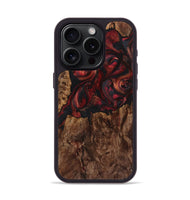 iPhone 15 Pro Wood+Resin Phone Case - Nathan (Red, 721287)