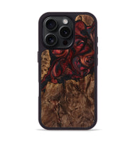 iPhone 16 Pro Wood+Resin Phone Case - Nathan (Red, 721287)