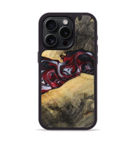 iPhone 15 Pro Wood+Resin Phone Case - Armani (Red, 721304)