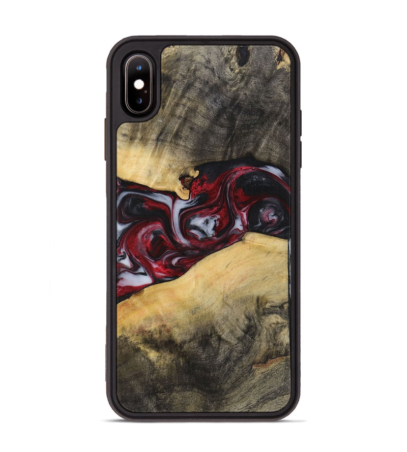 iPhone Xs Max Wood+Resin Phone Case - Armani (Red, 721304)