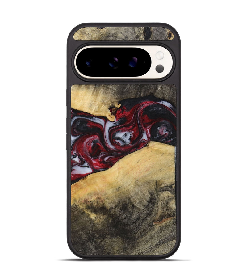 Pixel 9 Pro Wood+Resin Phone Case - Armani (Red, 721304)