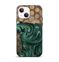 iPhone 13 Wood+Resin Live Edge Phone Case - Sharon (Pattern, 721319)