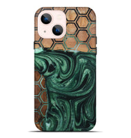 iPhone 14 Plus Wood+Resin Live Edge Phone Case - Sharon (Pattern, 721319)