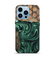 iPhone 14 Pro Wood+Resin Live Edge Phone Case - Sharon (Pattern, 721319)