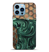 iPhone 14 Pro Max Wood+Resin Live Edge Phone Case - Sharon (Pattern, 721319)