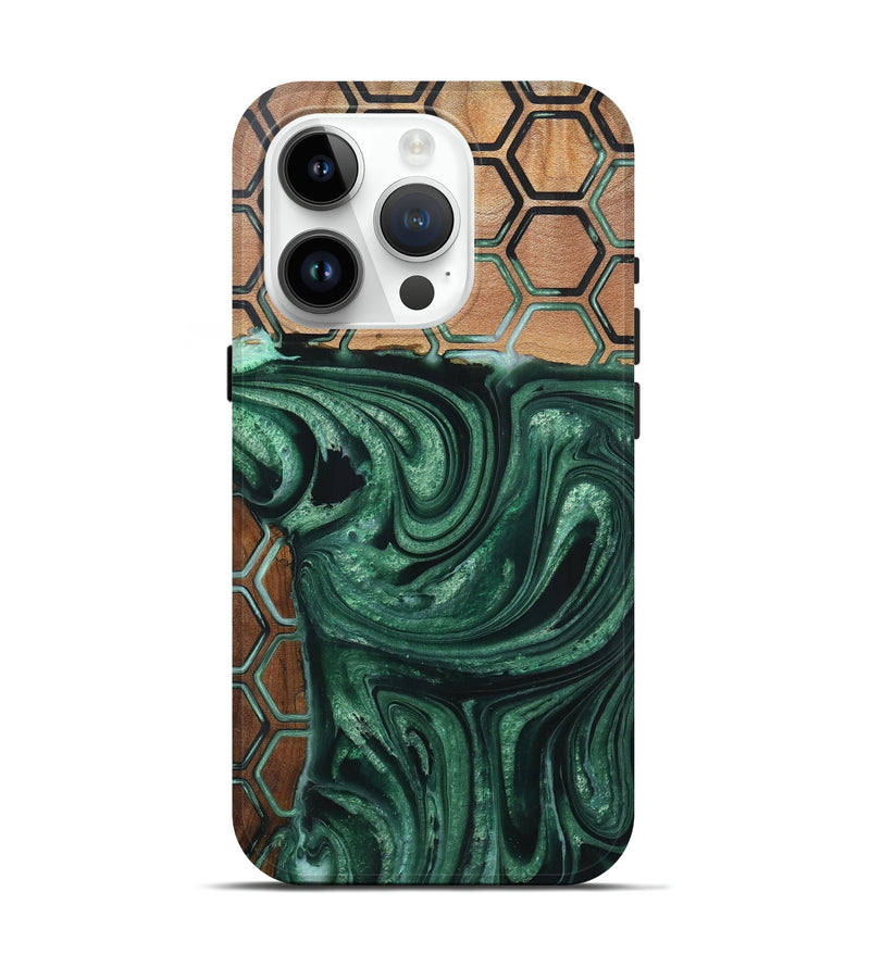 iPhone 15 Pro Wood+Resin Live Edge Phone Case - Sharon (Pattern, 721319)