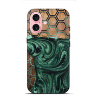 iPhone 16 Wood+Resin Live Edge Phone Case - Sharon (Pattern, 721319)