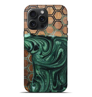 iPhone 16 Pro Max Wood+Resin Live Edge Phone Case - Sharon (Pattern, 721319)