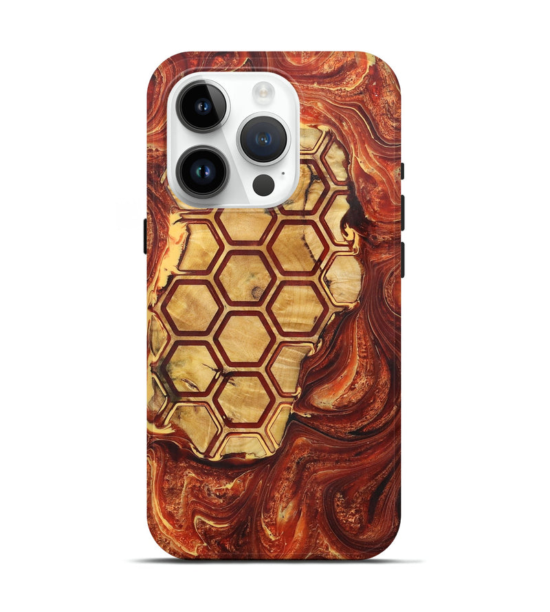 iPhone 15 Pro Wood+Resin Live Edge Phone Case - Asia (Pattern, 721325)