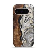 Pixel 9 Wood+Resin Live Edge Phone Case - Ray (Black & White, 721330)